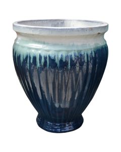 Flower pot, ceramic, green, Ø55xH65 cm