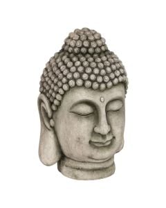 Garden decoration, Buddha, oxide magnesium, grey, 39.5x38xH60 cm