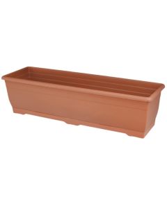 Flower pot, Balcony, plastic, terracotta, 60x18xH15.5 cm