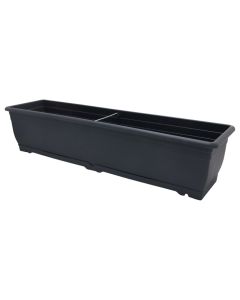 Flower pot, Balcony, plastic, anthracite, 70.4x17.7xH16 cm