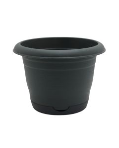Flower pot, Bahar, plastic, anthracite, Ø18.5xH13.6 cm