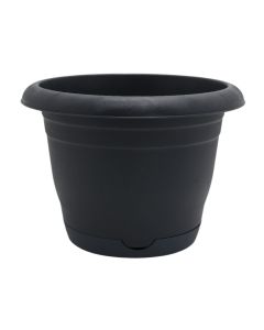 Flower pot, Bahar, plastic, anthracite, Ø27xH20 cm