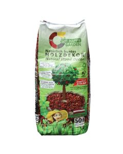 Wood chips, Happy Garden, red, 50 lt