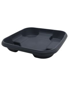 Flower pot saucer, Antik, plastic, anthracite, 39x39xH7 cm
