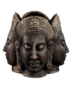 Flower pot, cement, bronze, 42x42xH36 cm