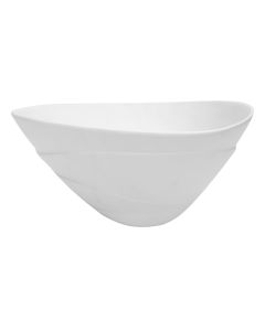 Decorative flower vase, ceramic, white, 26.3x24.8xH13 cm