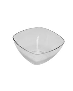Decorative flower vase, glass, clear, 20x20xH10 cm