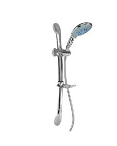 SET MOON- 3 Jets shower head abs, 1.5m flexible hose inox, 60 cm inox shower bar