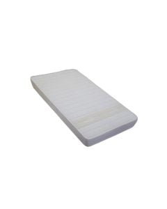 Mattress, single, flexible filling, cotton, white, 90x190xH15 cm