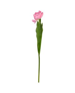 Artificial flower, plastic, pink/green, H58 cm