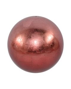 Decorative sphere, PINK GOLD, ceramic, pink, Ø10 xH10 cm