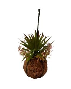 Artifical flower, plastic, green, 10 cm