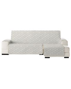Chaise longue cover, right, NORDIC, 100% polyester, beige, 75x100x240 cm
