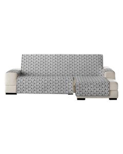 Chaise longue cover, right, NORDIC EXTRA, 100% polyester, blue/grey, 75x100x290 cm