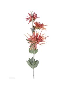 Artificial flower, plastic, orange/green, H80 cm