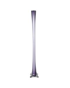 Decorative vase, glass, clear, Ø11 xH80 cm
