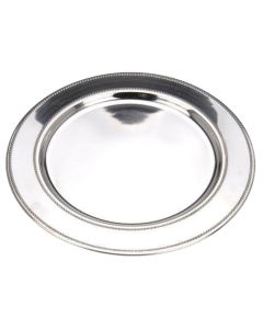 Under plate, stainless steel, silver, Ø39 cm