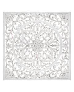 Wall decor, fanny, mdf, white, 90xH90 cm
