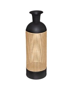 Decorative vase, arty, metal, black/brown, 60.5 cm