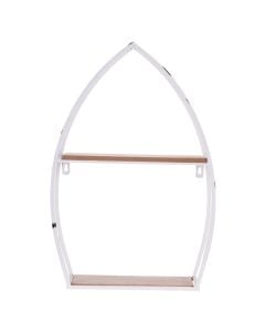 Wall shelf, boat, metal, white