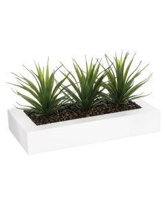 Artificial flower, Aloe Vera, plastic, green, 35x14.8xH17.5 cm