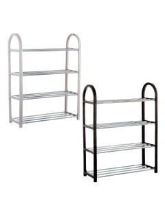 Shoe rack, metal/pp, assorted, 50x18.4xH65 cm