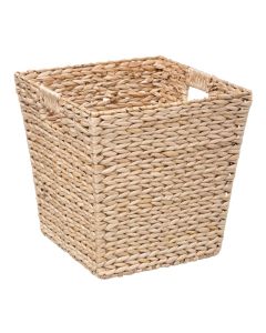 Storage basket, with wicker, seagrass, natural, 31x31 cm