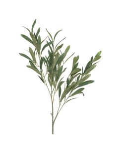 Artificial branch, olive, plastic, green, 35x15xH90 cm