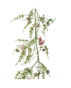 Artificial flower, plastic, pink, 15x10xH150 cm
