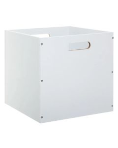 Storage basket, mdf, white, 30.5x30.5xH30.5 cm