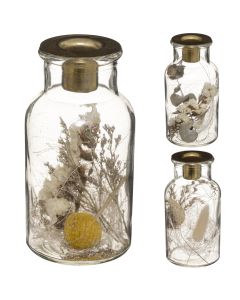 Decorative vase, glass, assorted, Ø6.5 xH13 cm