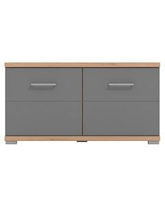 Hall unit cabinet, Lanzarote, melamine, artisan oak, graphite grey, 86.5x40xH45.5 cm