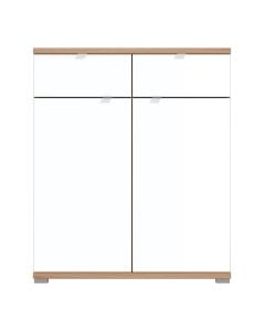 Hall unit cabinet, Tenerife, melamine, artisan oak/white, 86.5x40xH103 cm