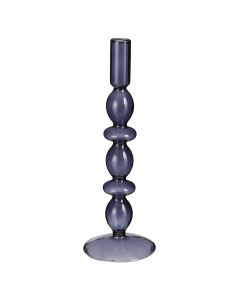 Candle holder, Lance, grey, Ø9 xH27 cm