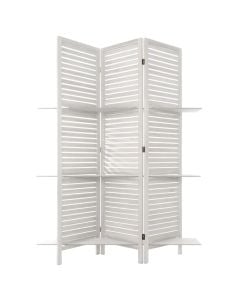 Room screen divider, Tiam, paulownia/mdf, white, 120.5x37xH170 cm