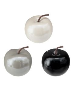 Decorative object, Apple, ceramic/dolomite, colorful, 8.5xH7cm