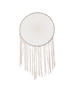 Dream catcher, cotton, natural, Ø76xH16 cm