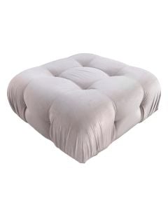 Pouf, Camel, textile upholstery, beige