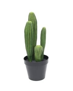 Artificial flower, Cactus, in pot, plastic, green, 32 cm