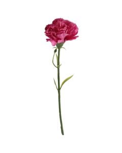 Artificial flower, Carnation, plastic, red, 29 cm