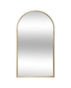 Decorative mirror, Joyce, metal/glass, golden, 60xH106 cm