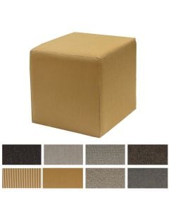 Pouffe, textile upholstery, assorted, 42x42 cm