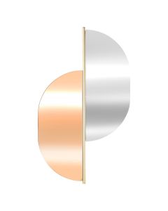 Decorative mirror, The Collector, metal/glass, multicolored, 43xH72 cm