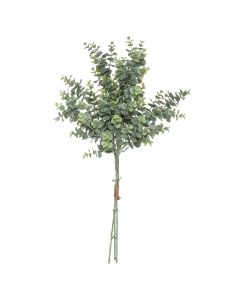 Artificial flower, Eucalyptus, plastic, green, 64 cm