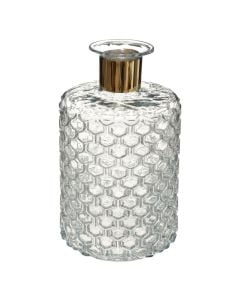 Decorative vase, Suite, glass, transparent, Ø12xH26.5 cm