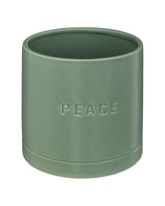 Decorative vase, Avi, ceramic, green, Ø13.7xH14 cm