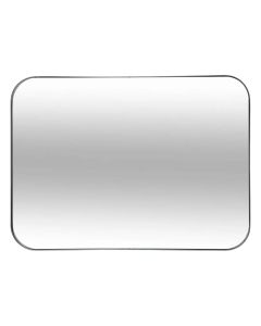 Decorative mirror, Tamara, metal, black, 55xH75 cm