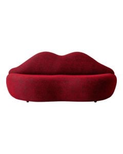 Sofa 3-seat, Smart, textile ulpohstery, burgundy, 206x84xH84 cm