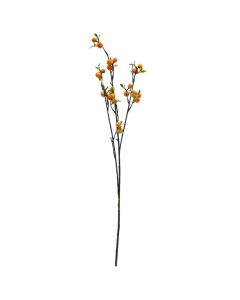 Artificial flower, plastic, orange, 72 cm