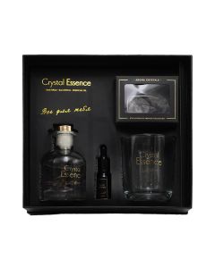 Gift box, Aromatherapy crystal 150 ml, 400 gr natural crystal, 10 ml natural oil